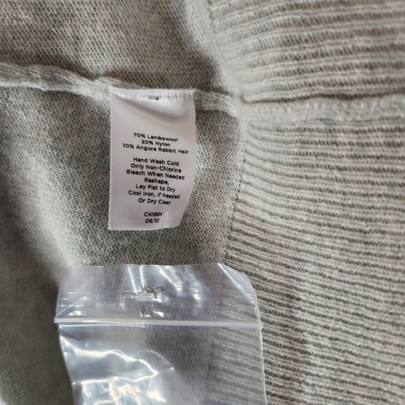 Talbots XL NWT Lambswool Angora Rabbit Hair blend argyle cardigan sweater - Picture 6 of 8